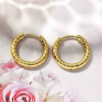 304 Stainless Steel Hoop Earrings for Women EJEW-M068-11B-G-1