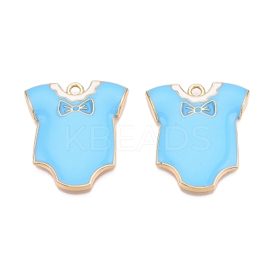 Rack Plating Alloy Enamel Pendants ENAM-N056-391A-02KCG-1