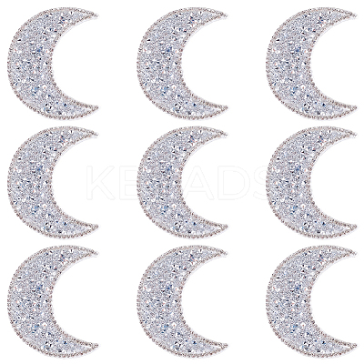 Resin Rhinestone Hotfix Rhinestone Iron on/Sew on Cloth Patches DIY-WH20063-030E-1