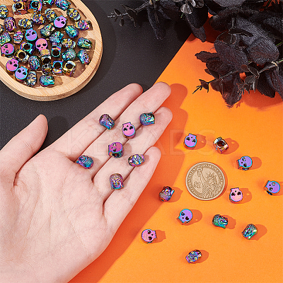 30Pcs 3 Style Rack Plating Alloy European Beads PALLOY-NB0003-86-1