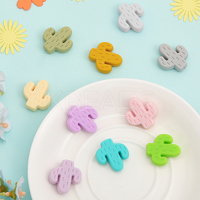 18Pcs 18 Styles Food Grade Eco-Friendly Silicone Beads SIL-CA0001-70-1