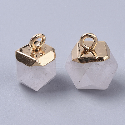 Natural Quartz Crystal Charms G-S359-015F-1