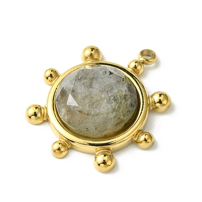 Faceted Natural Labradorite Pendants FIND-Z028-39E-1
