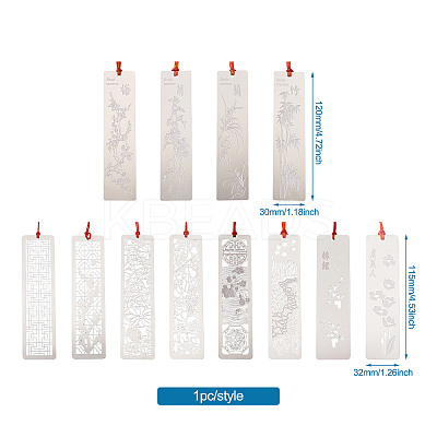 Stainless Steel Bookmarks AJEW-TA0001-07P-1