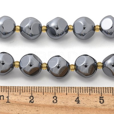 Terahertz Stone Round Beads Strands G-R002-01B-1