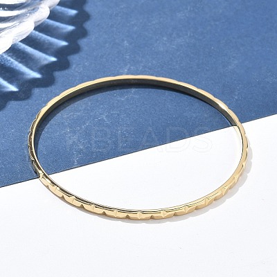304 Stainless Steel Bangles for Women AJEW-P127-09G-1