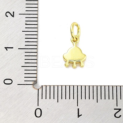 Real 18K Gold Plated Rack Plating Brass Enamel Charms KK-M293-28G-03-1
