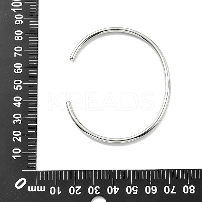 304 Stainless Steel Cuff Bangles for Women Men STAS-B082-08P-1