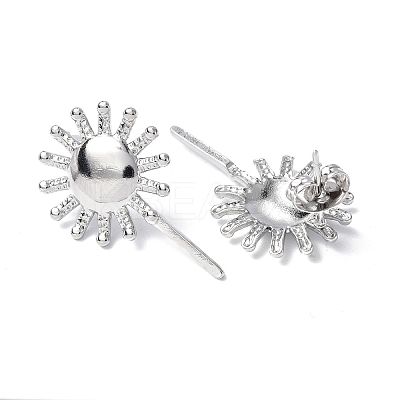 Non-Tarnish 304 Stainless Steel Sun Stud Earrings for Women EJEW-F300-12P-1