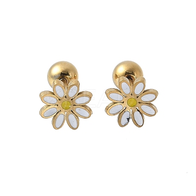 304 Stainless Steel Stud Earrings for Women EJEW-E603-03G-1