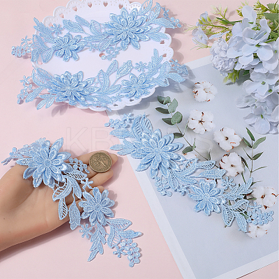 Polyester Embroidery Sequin Costume Accessories DIY-WH20025-014B-1