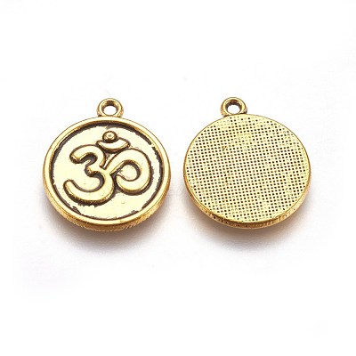 Tibetan Style Alloy Pendants TIBEP-S036-AG-LF-1