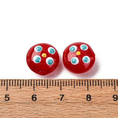 Transparent Glass Enamel Beads LAMP-S079-01H-1