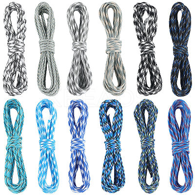 60M 12 Colors 7 Inner Cores Polyester & Spandex Cord Ropes RCP-SP0001-02B-1