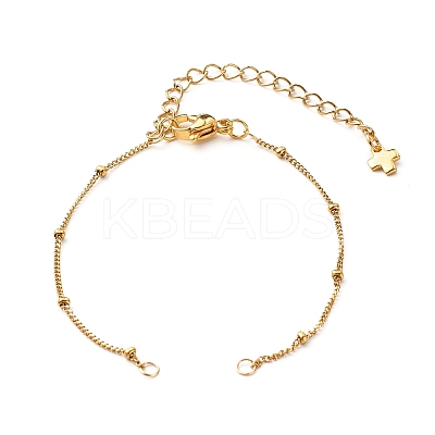 Handmade 304 Stainless Steel Satellite Chains Bracelets Making Accessories X-AJEW-JB01024-1