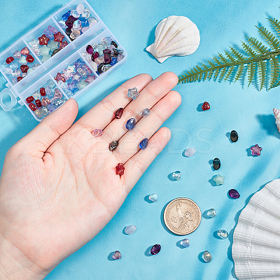 DIY Glass Beads & Charm Making Finding Kit GLAA-CA0001-24-1