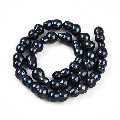 Natural Nucleated Baroque Keshi Pearl Beads Strands PEAR-S020-F13-1