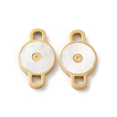 304 Stainless Steel with Shell Connector Charms STAS-K263-20G-1