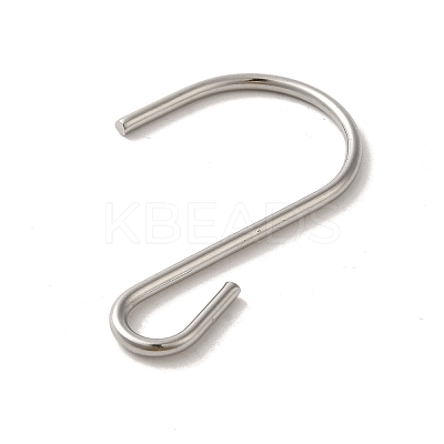 Non-Tarnish 304 Stainless Steel S-Hook Clasp STAS-C085-03K-P-1