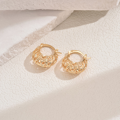 Elegant Geometric Bowknot Hoop Earrings EM8597-2-1