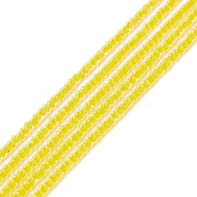 Transparent Glass Beads Strands GLAA-C019-01A-24-1