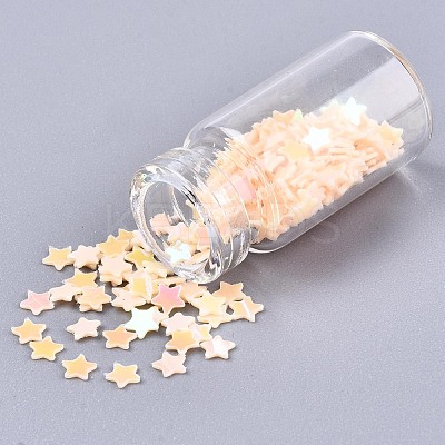 Glass Wishing Bottle Pendant Decorations X-GGLA-S036-05-1
