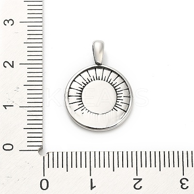 316 Surgical Stainless Steel Pendants STAS-A123-17AS-1