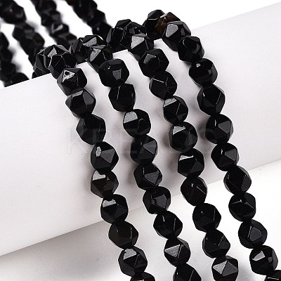 Natural Obsidian Beads Strands G-T138-215-1