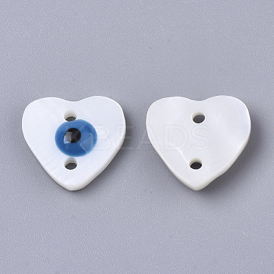 Freshwater Shell Links Connectors SHEL-N026-37B-1