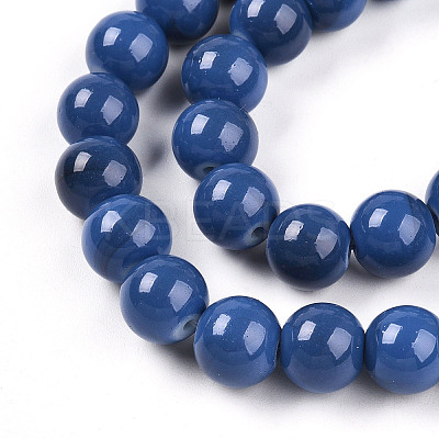 Baking Paint Glass Beads X1-DGLA-N013-10mm-10-1