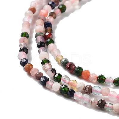 Natural Mixed Gemstone Beads Strands LS-G-F619-21-2mm-1