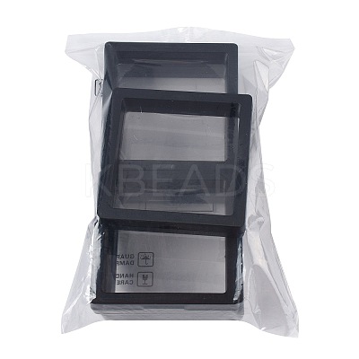 5Pcs Square Transparent PE Thin Film Suspension Jewelry Display Box CON-FS0001-19C-1