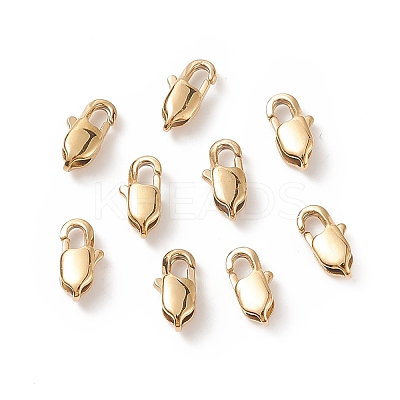 Ion Plating(IP) 304 Stainless Steel Lobster Claw Clasps X-STAS-F094-05A-G-1