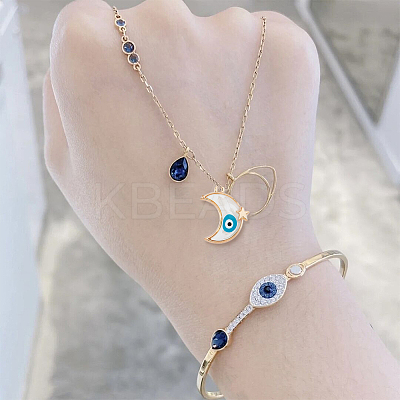 30Pcs 5 Colors Alloy Enamel Pendants ENAM-HY0001-05-1