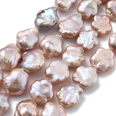 Natural Baroque Keshi Pearl Beads Strands PEAR-P064-07B-02B-1