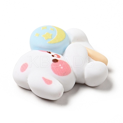 Lovely Animal Opaque Resin Cabochons RESI-B012-01A-1