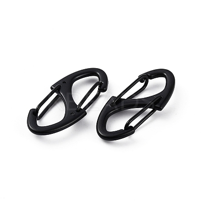 Zinc Alloy Double Snap Hook Spring Keychain Clasps FIND-WH0155-013EB-1