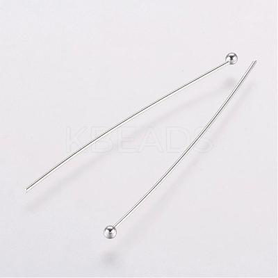 Rack Plating Brass Ball Head Pins KK-E680-03-0.5x40mm-P-1
