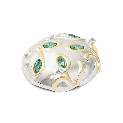 304 Stainless Steel Rhinestone Pendants STAS-P399-02A-1