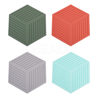 Hexagon PVC Hot Pads Heat Resistant Sets LS-CF-TAC0001-09-1