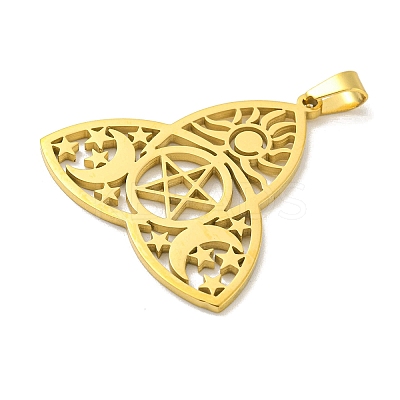 304 Stainless Steel Pendants STAS-M067-04G-1