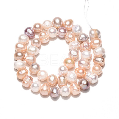 Natural Cultured Freshwater Pearl Beads Strands PEAR-N013-07O-1