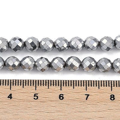 Electroplated Synthetic Non-magnetic Hematite Beads Strands G-H072-B01-01G-1