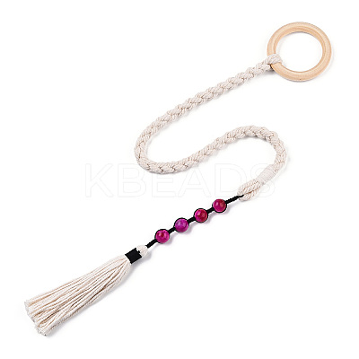 Handmade Macrame Wood Curtain Tiebacks MAKN-YWC0001-01-1