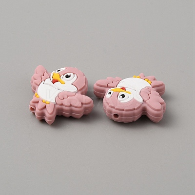 Bird Food Grade Eco-Friendly Silicone Beads SIL-WH0018-003A-1