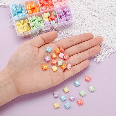 240Pcs 8 Colors Opaque Acrylic Multi-Strand Links MACR-YW0001-45-1