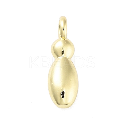Rack Plating Brass Balloon Letter Pendants KK-C050-01G-I-1