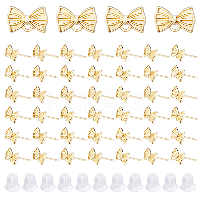80Pcs Alloy Stud Earring Findings FIND-DC0007-32-1