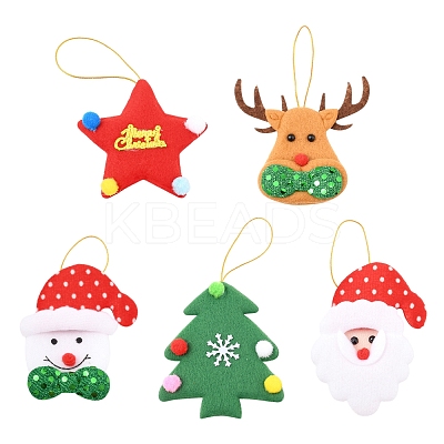 10Pcs 5 Styles Cloth Pendant Decorations FIND-FS0003-28-1