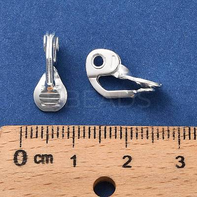 Brass Clip-on Earring Findings KK-F907-09S-1
